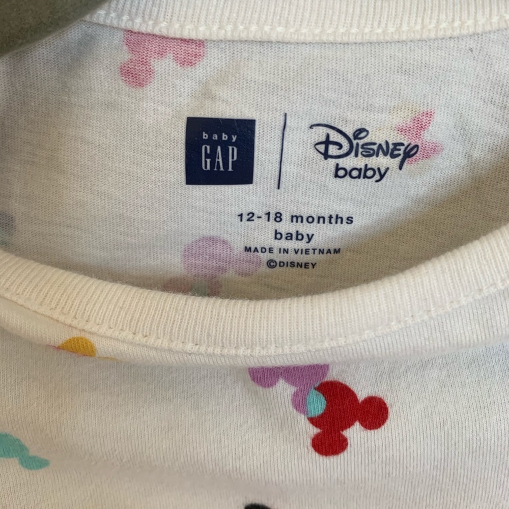 Mickey Mouse Print Longsleeve Onesie - Picture 3 of 4